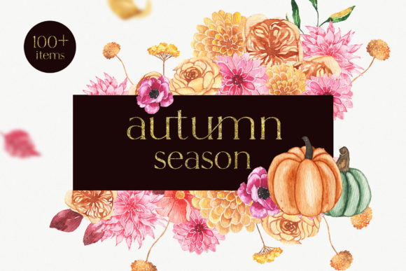 Autumn Season Watercolor Set