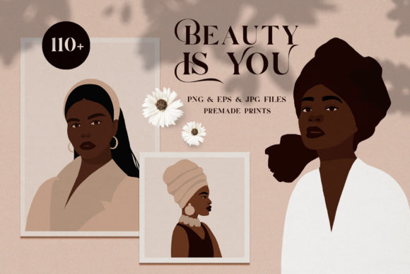 BEAUTY is YOU - African Woman Art: Elevating Design with Contemporary Portraits