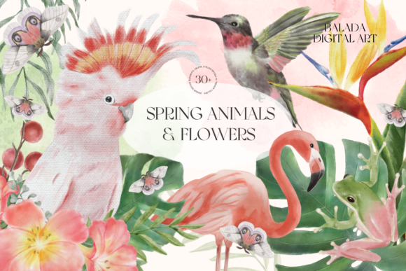 Breathing Life into Spring Crafts with Watercolor Animals and Florals