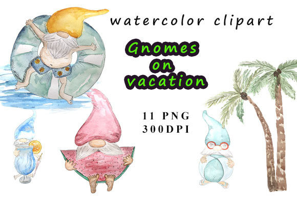 Bringing Whimsy to Design: The Creative Power of Gnome on Vacation Watercolor Clipart