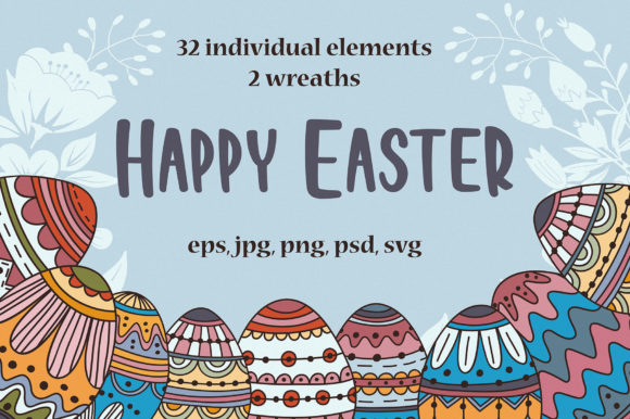 Elevate Your Spring Designs with High-Quality Happy Easter Graphics