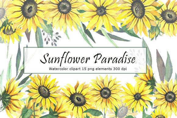 Evaluating Sunflower Watercolor Clipart for Professional Design Projects