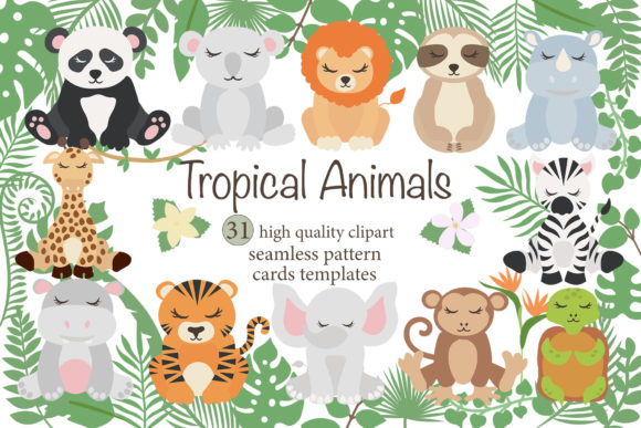 Evaluating Tropical Animals Clipart for Creative Projects