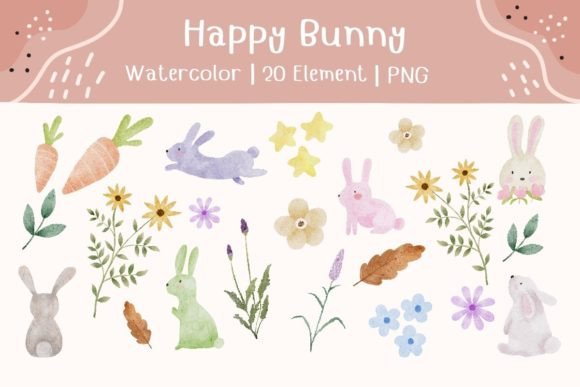 Happy Bunny: A Hand-Painted Collection for Every Creator