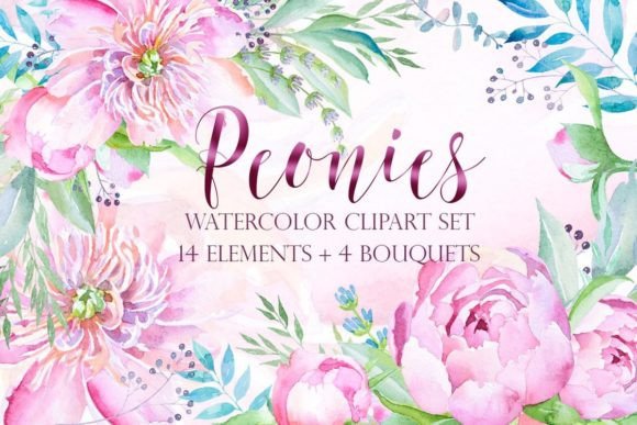 Integrating the Peonies Clipart Set into Professional Design Workflows