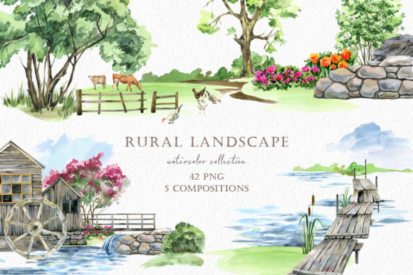 Rural Landscape Watercolor Clipart: A Practical Guide for Designers