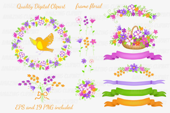 Strategic Design Applications for Floral Wreaths Clipart and Floral Frames