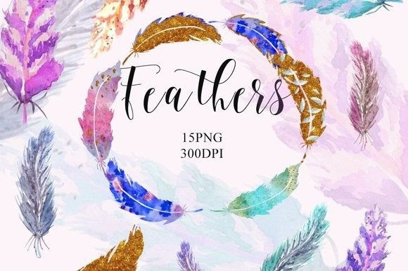 Unlocking Creative Potential with Watercolor Feathers Clipart