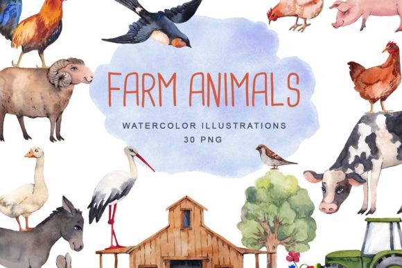 Watercolor Farm Animals Clipart: A Practical Guide for Creators