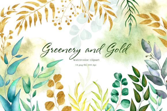 Watercolor Greenery, Watercolor Leaves: Elevating Your Creative Projects with Hand-Painted Art