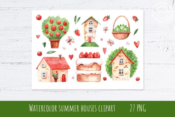Watercolor Summer Houses: A Practical Guide to Using Digital Assets for Creative Projects